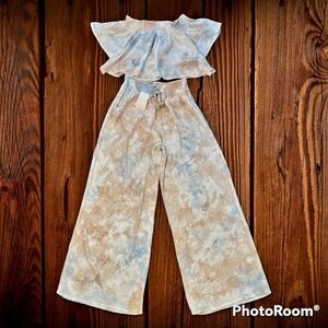 Kiwi & Punch Off Shoulder Tie Dye 2 Piece Resort Wear